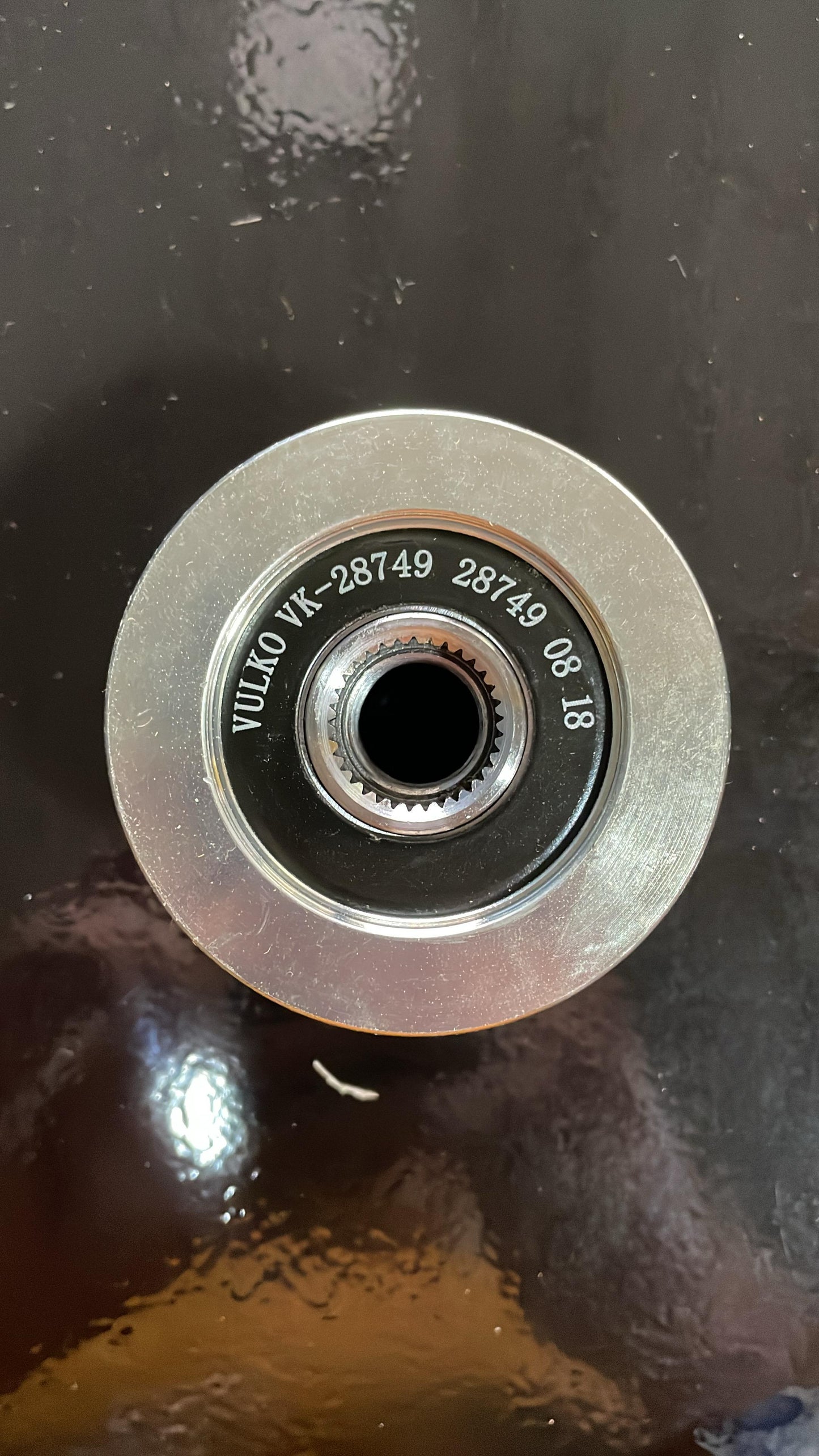 Polea de Alternador de Nissan Murano / Pathfinder / Navara (Clutch; Canales: 7; Alto: 42 mm; Diametro Cuerpo Ex.: 69 mm; Diametro Cuerpo Int.: 47 mm; Diametro Int.: 17 mm) – TM-PLALT-004 / VK-28749
