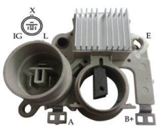 Regulador de voltage Alternador Suzuki G16A - Suzuki Grand Vitara / Alto / Sidekick / Samurai (3 Pines; Enchufe Redondo) - TM-RGV-009 / 23500-65F30