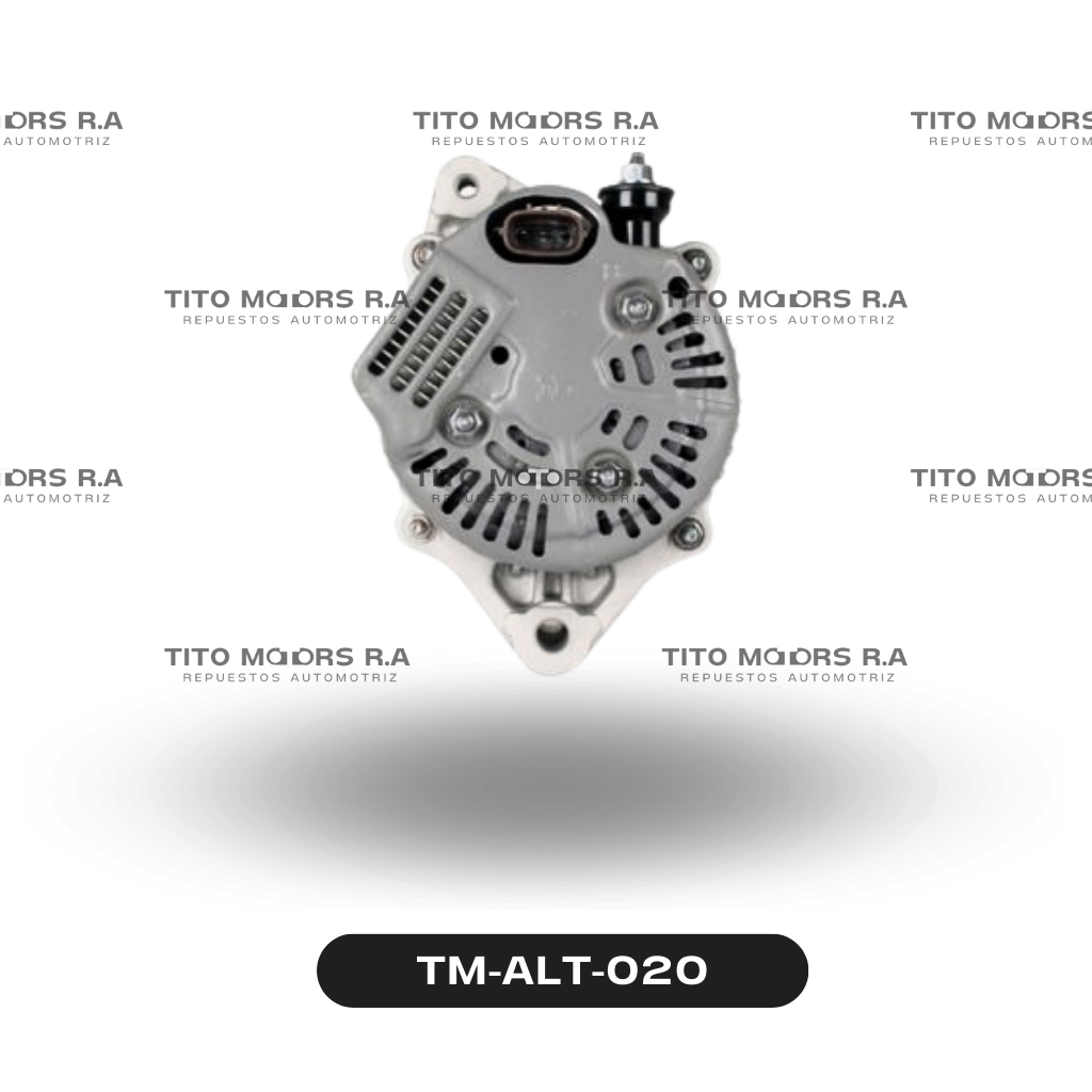 Alternador Toyota 2E / 3E / 4E / 5E - Toyota Tercel / Starlet / Paseo (12 V; 65 AMP; Enchufe Ovalado(3 Pines)) – TM-ALT-020