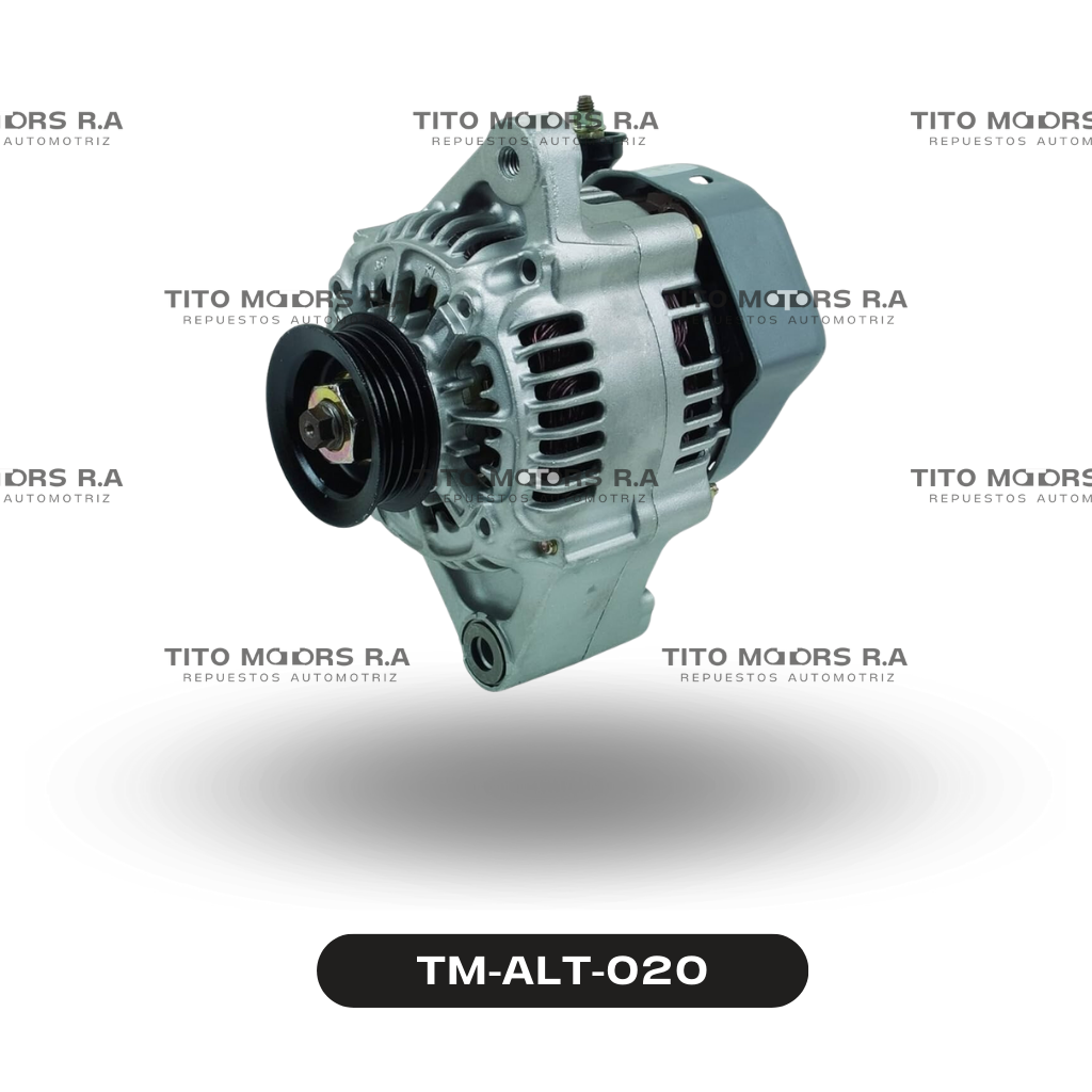 Alternador Toyota 2E / 3E / 4E / 5E - Toyota Tercel / Starlet / Paseo (12 V; 65 AMP; Enchufe Ovalado(3 Pines)) – TM-ALT-020