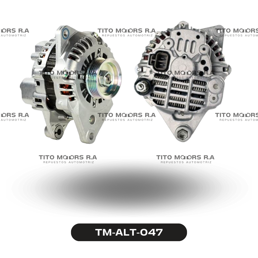 Alternador Mitsubishi V6 / 6G72 / 6G74 - Mitsubishi Nativa / Pajero / Montero (12 V; 90 AMP; 2 Pines) – TM-ALT-047