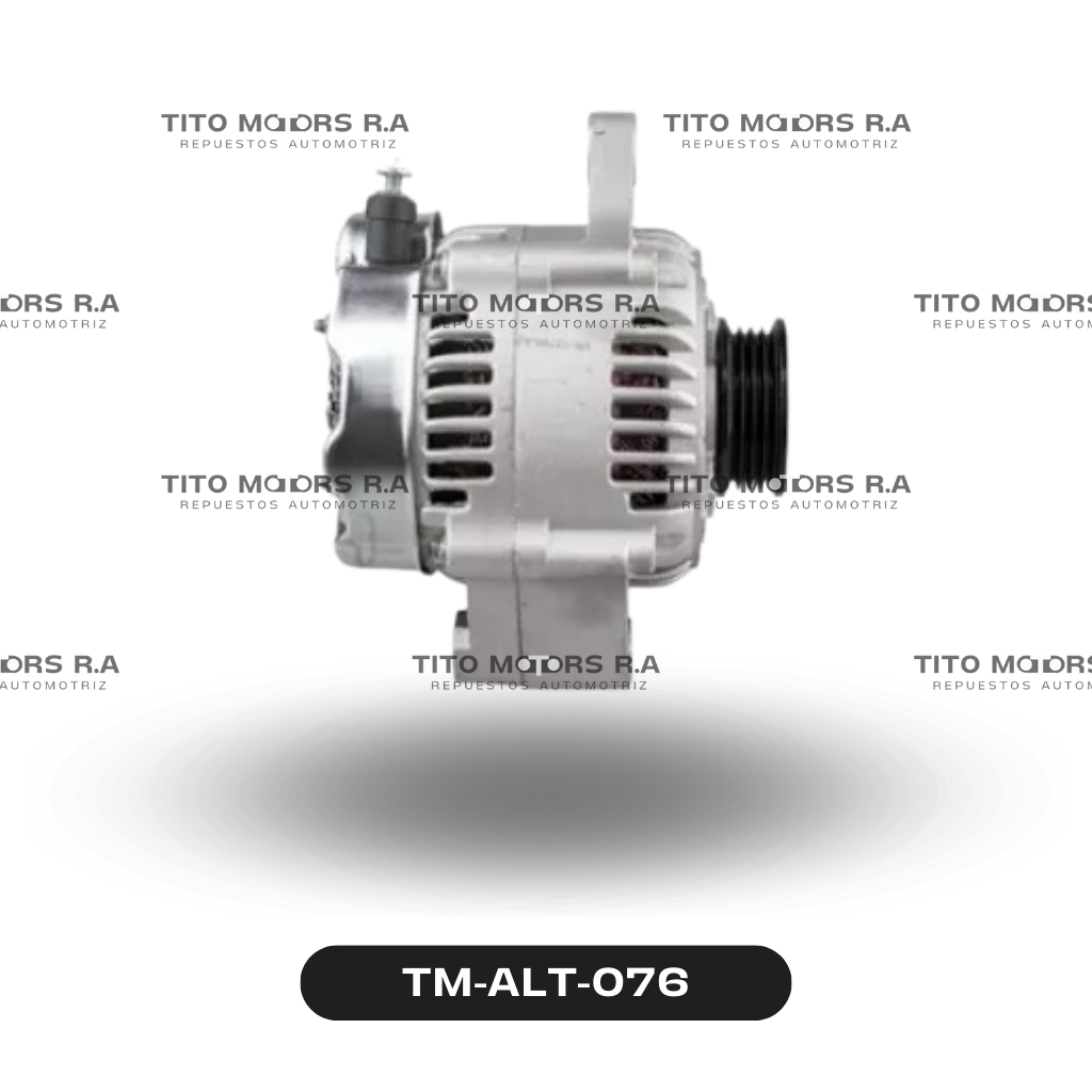 Alternador Toyota V6 / 5VZ / 3RZ /3Y - Toyota H20 / Suzuki (12 V; 75 AMP; Enchufe Ovalado (3 Pines)) – TM-ALT-076