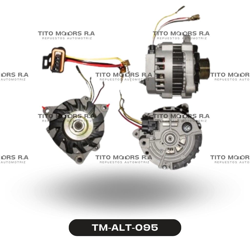 Alternador Universal / GM Century (Mod. 1987-1993) FI Doble Posicion (12 V; 105 AMP; Base de 3 Huecos; Sistema DELCO; 3 Orejas) – TM-ALT-095