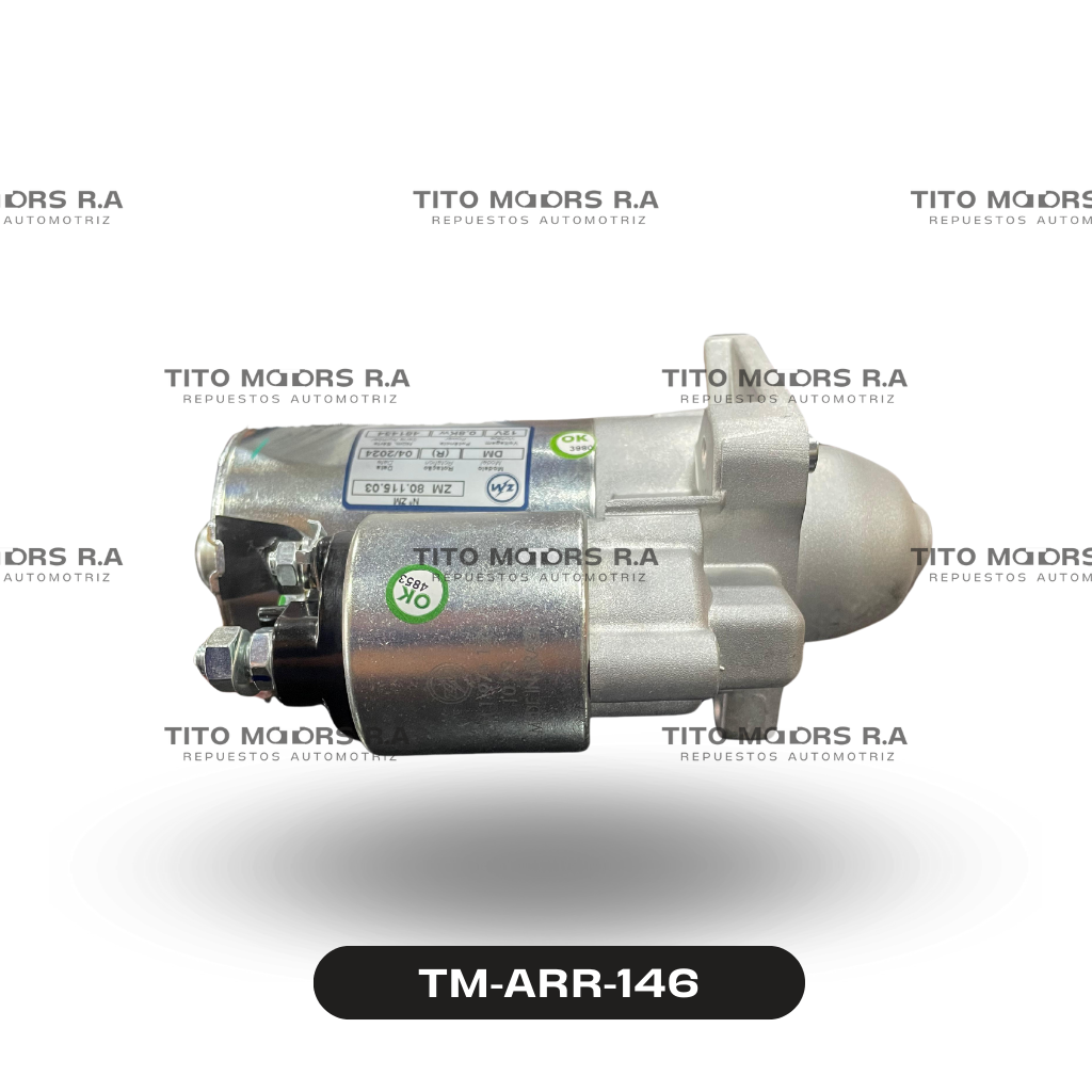 Arranque Fiat Fiorino / Palio / Siena / Strada / Palio Weekend (12 V; 9 D; 0,8 KW; 1.0 L / 1.3 L / 1.4 L; CW) – TM-ARR-146