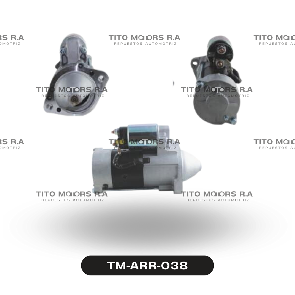 Arranque Mitsubishi 4D56 (12 V; 10 D; Diesel; c/Campana; Diesel MT) – TM-ARR-038