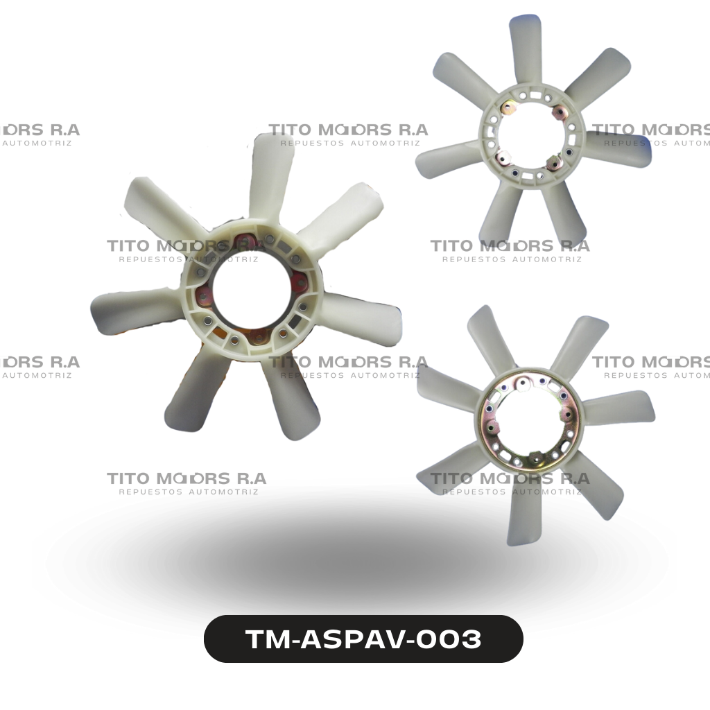 Aspa Ventilador Toyota 2L / 3L - Toyota Hilux / Hiace (Aspas: 7) – TM-ASPAV-003