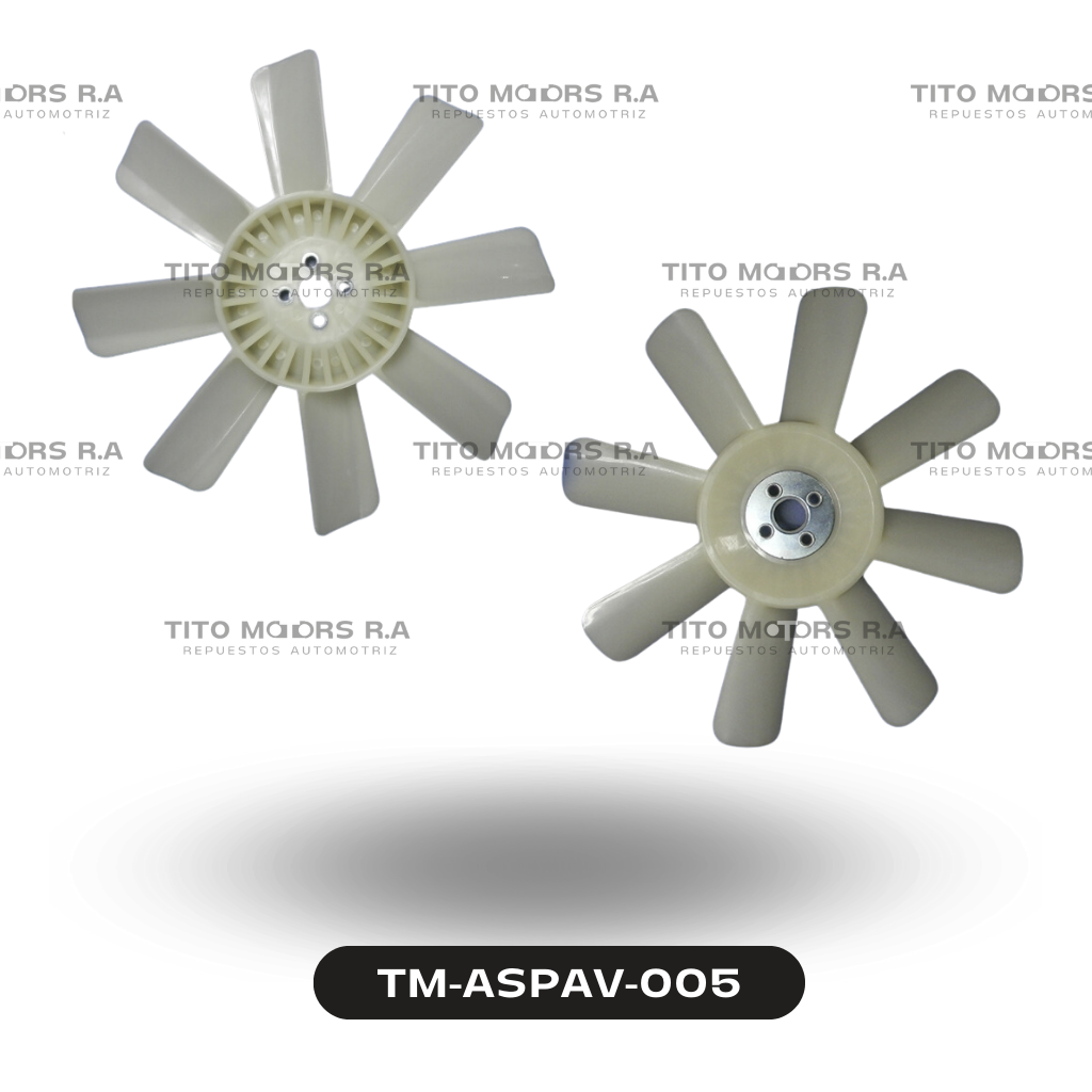 Aspa Ventilador Toyota B / 2B / 3B - Toyota Coaster (Aspas: 7; Modelo Antiguo) – TM-ASPAV-005