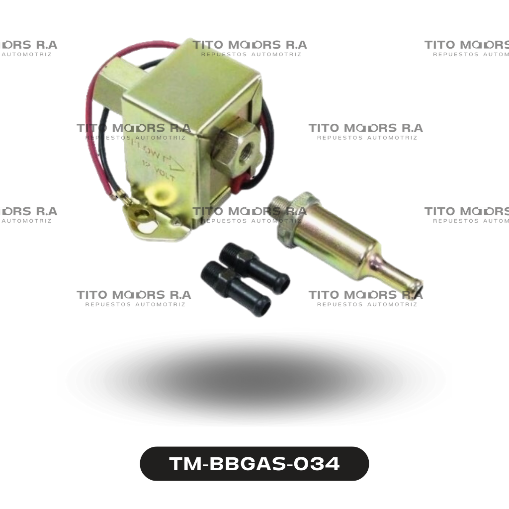 Bomba de Gasolina Electrica Carburador (Universal; Pequeño; 12 V) – TM-BBGAS-034