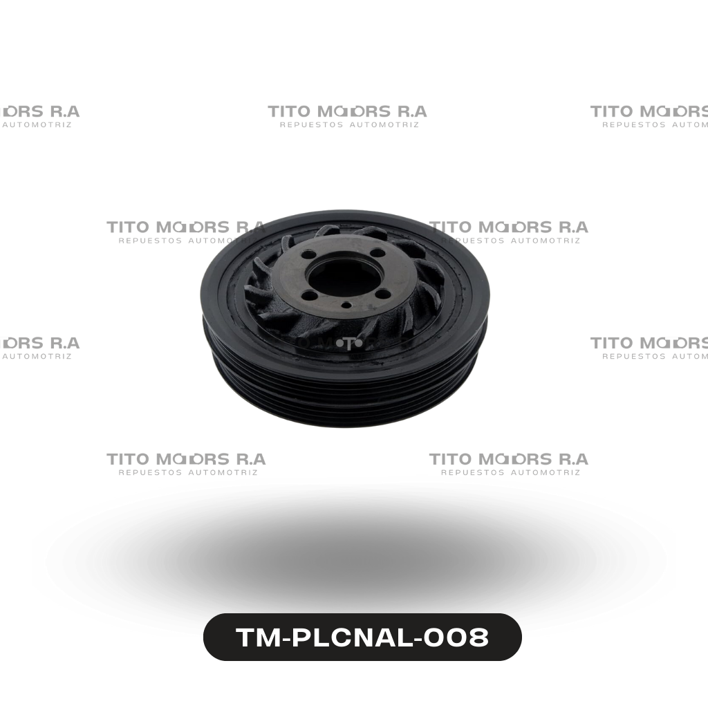 Polea de Cigueñal de Hyundai 4G63 - Hyundai Elantra / Sonata / KIA (Canales: 8; Mod. 1994-1998) – TM-PLCNAL-008