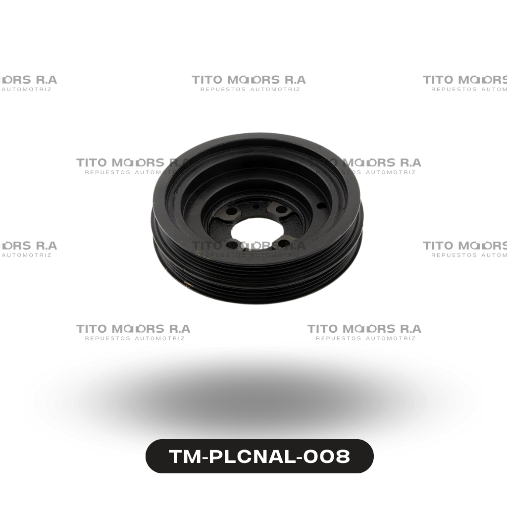 Polea de Cigueñal de Hyundai 4G63 - Hyundai Elantra / Sonata / KIA (Canales: 8; Mod. 1994-1998) – TM-PLCNAL-008