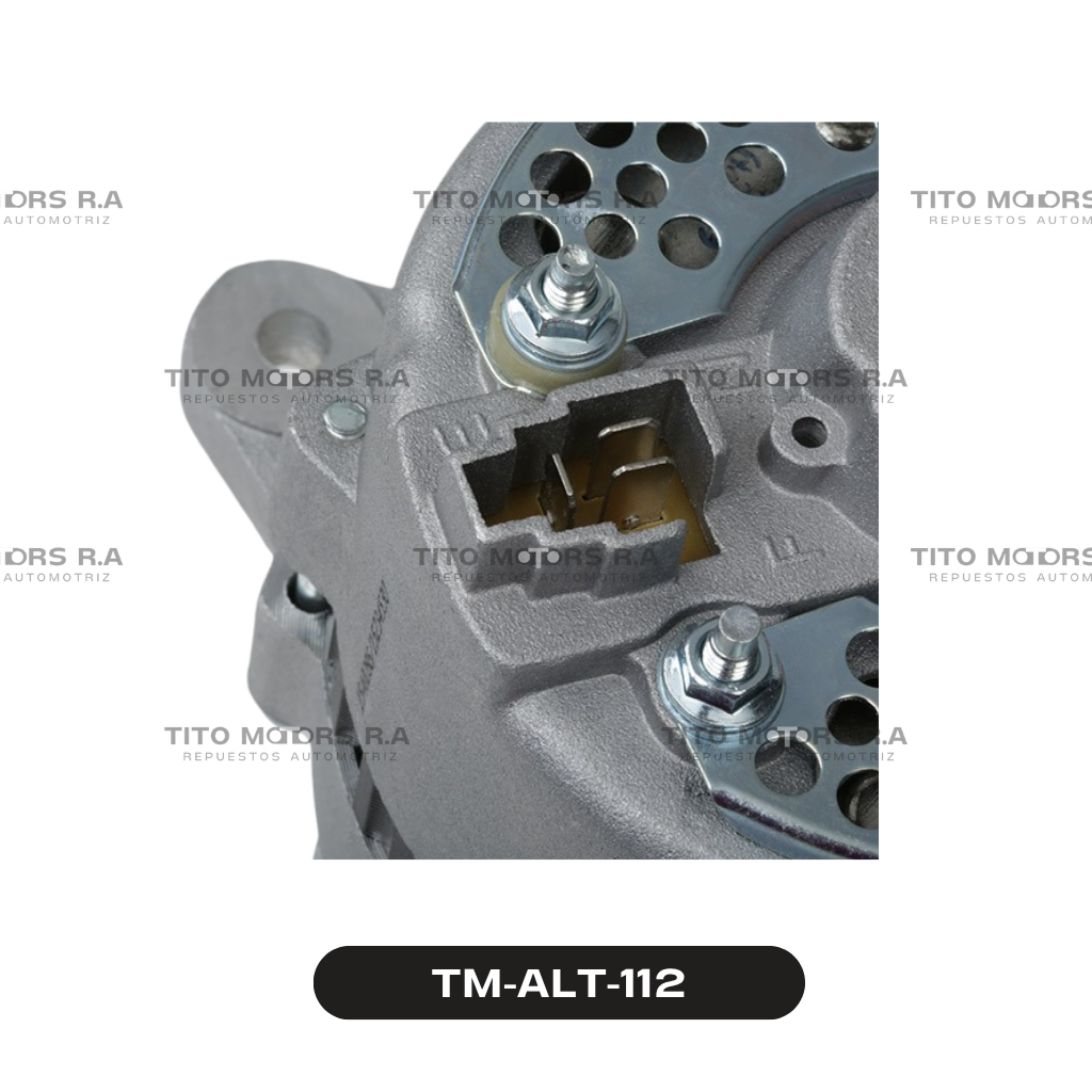 Alternador Toyota 20R/22R - Toyota Carina / Celica / Corolla / Corona / Pickup L4 (12 V; 45 AMP; Regulador Exterior, 3 Pines; Mod. 1969-1974) – TM-ALT-112
