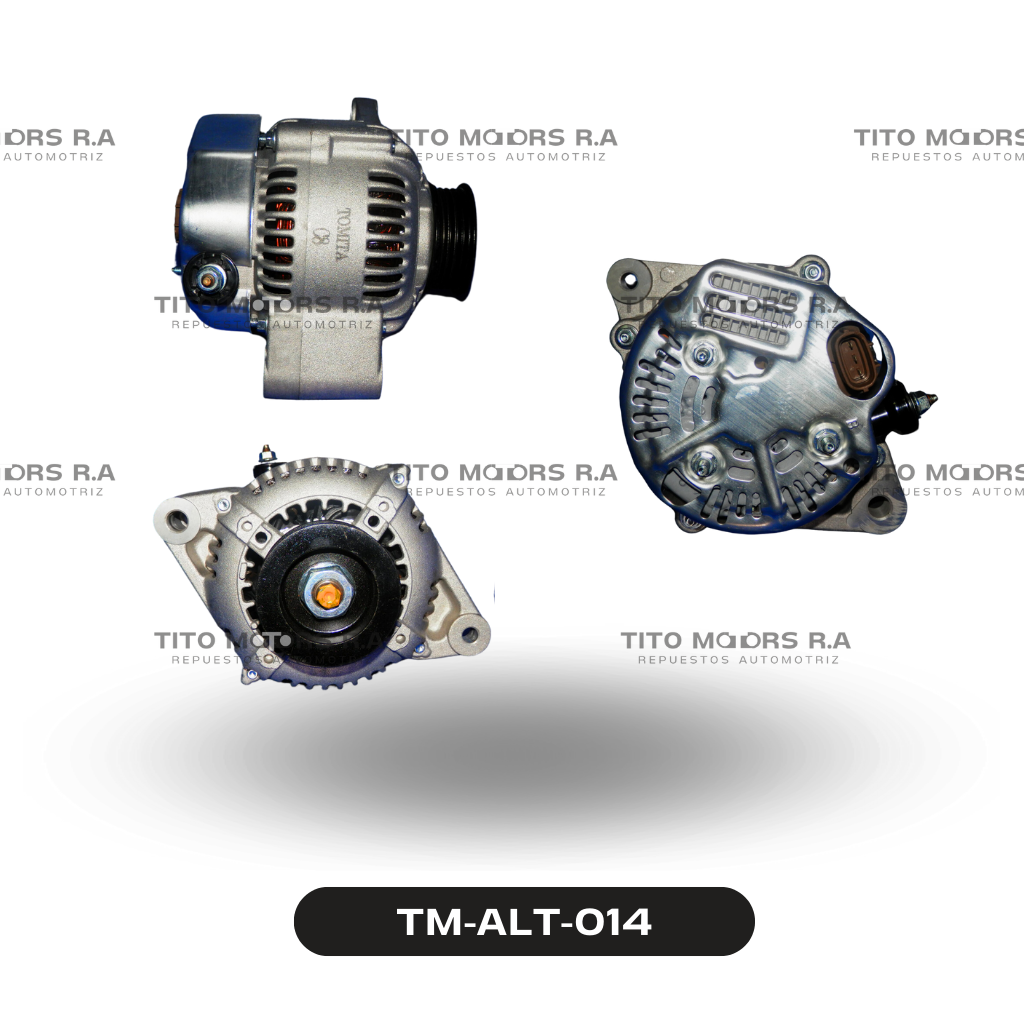 Alternador Toyota 5VZ / 3Y / 4Y - Toyota Surff / Suzuki Vitara (12 V; 75 AMP; Enchufe ovalado) – TM-ALT-014