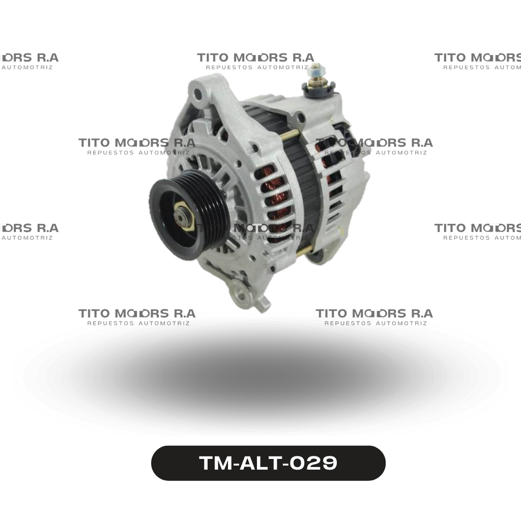 Alternador Nissan K24 / GA15 / QG15 /  B14 USA - Nissan Sunny / Datsun / Frontier  (12 V; 80 AMP; c/Bomba de vacío) – TM-ALT-029