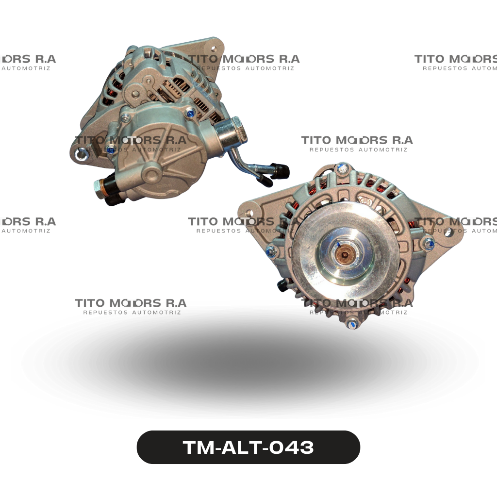 Alternador Mitsubishi L200 4D56 - Mitsubishi Montero (12 V; 110 AMP; Polea de 2 Canales) – TM-ALT-043