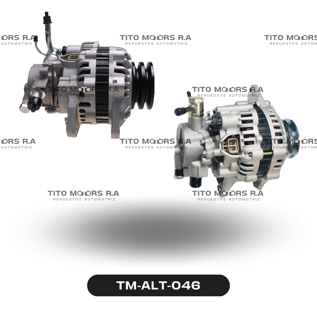 Alternador Mitsubishi 4D56  (12 V; 90 AMP; Diesel;  Polea de 2 Canales) – TM-ALT-046