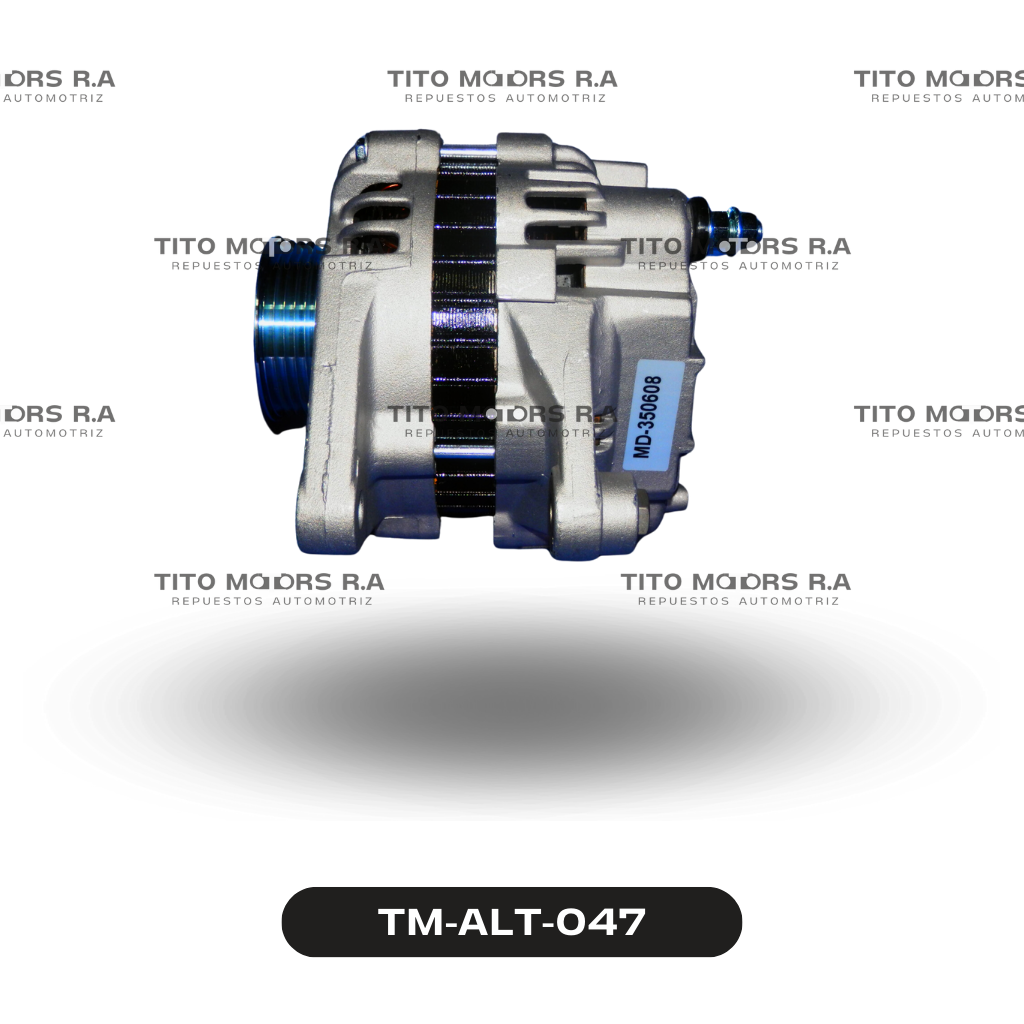 Alternador Mitsubishi V6 / 6G72 / 6G74 - Mitsubishi Nativa / Pajero / Montero  (12 V; 90 AMP;  2 Pines) – TM-ALT-047