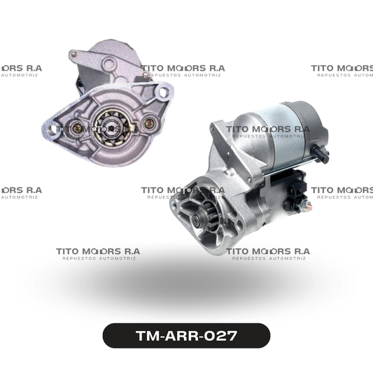 Arranque Toyota 2Y / 3Y / 4Y - Toyota Hiace / Hilux - Kin Long - Van Jinbei 491Q - Great Wall  - Montacarga (Sistema NIPPODENSO) (12 V; 9 D; 1.2 KW) – TM-ARR-027