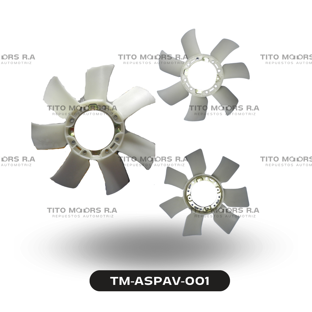 Aspa Ventilador Toyota Hilux / Surf (Aspas: 7; Mod. 1992-1996)  – TM-ASPAV-001