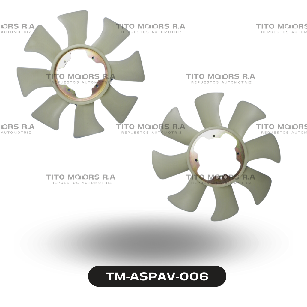 Aspa Ventilador Nissan TD27 / TD25 / TD23 - Nissan Terrano (Aspas: 8)  – TM-ASPAV-006