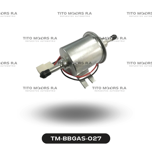 Bomba de Gasolina Redonda Externa Electrica carburador (Universal; 12 V)  – TM-BBGAS-027